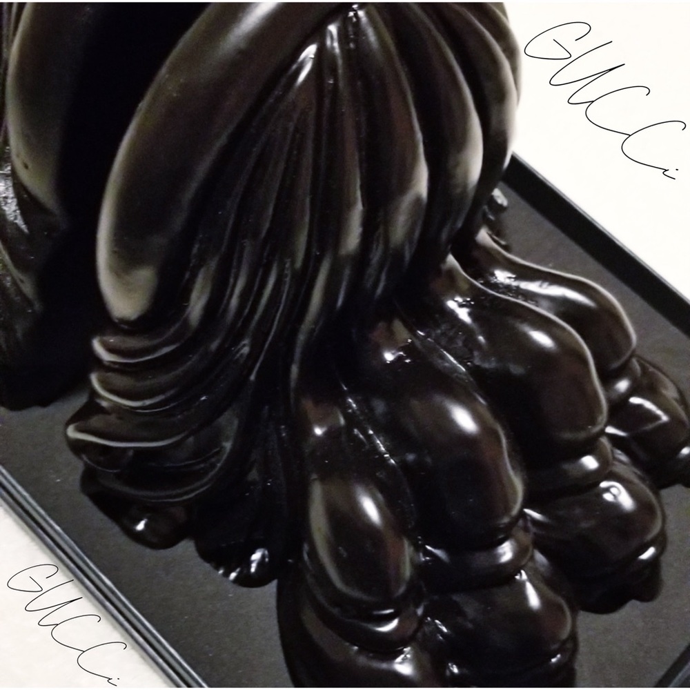 Gucci Rare Lion Paw Heavy Bookends With Decorative Gucci Box